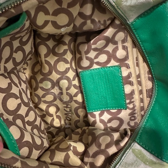 Coach Vintage Green Madison Sabrina satchel purse bag - Picture 9 of 11